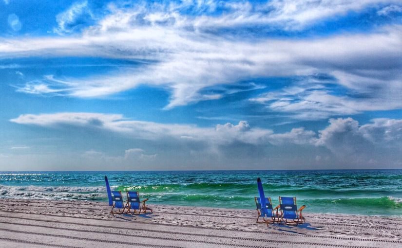 Empty beaches, storm clouds on the horizon?